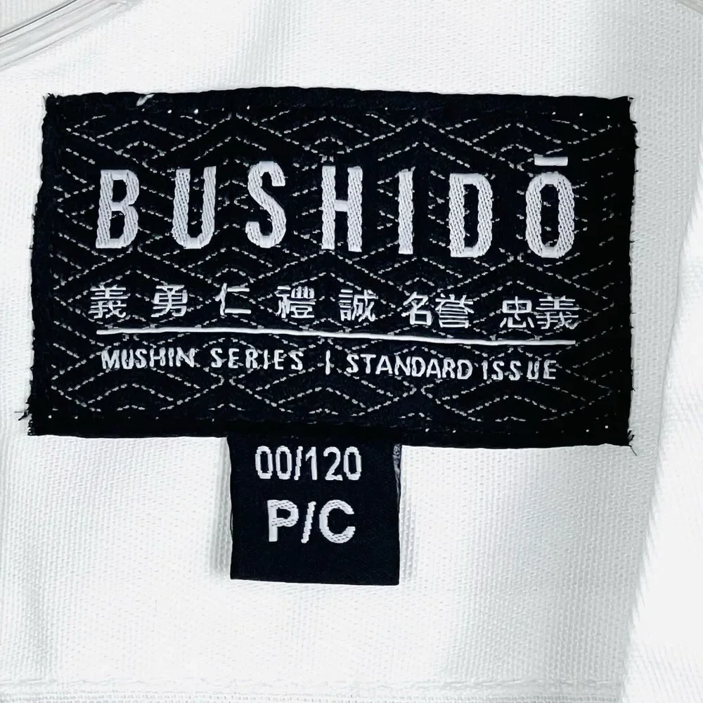 Bushido Kids 00/120 White Karate Gi Uniform Yellow Belt Martial Arts Taekwondo